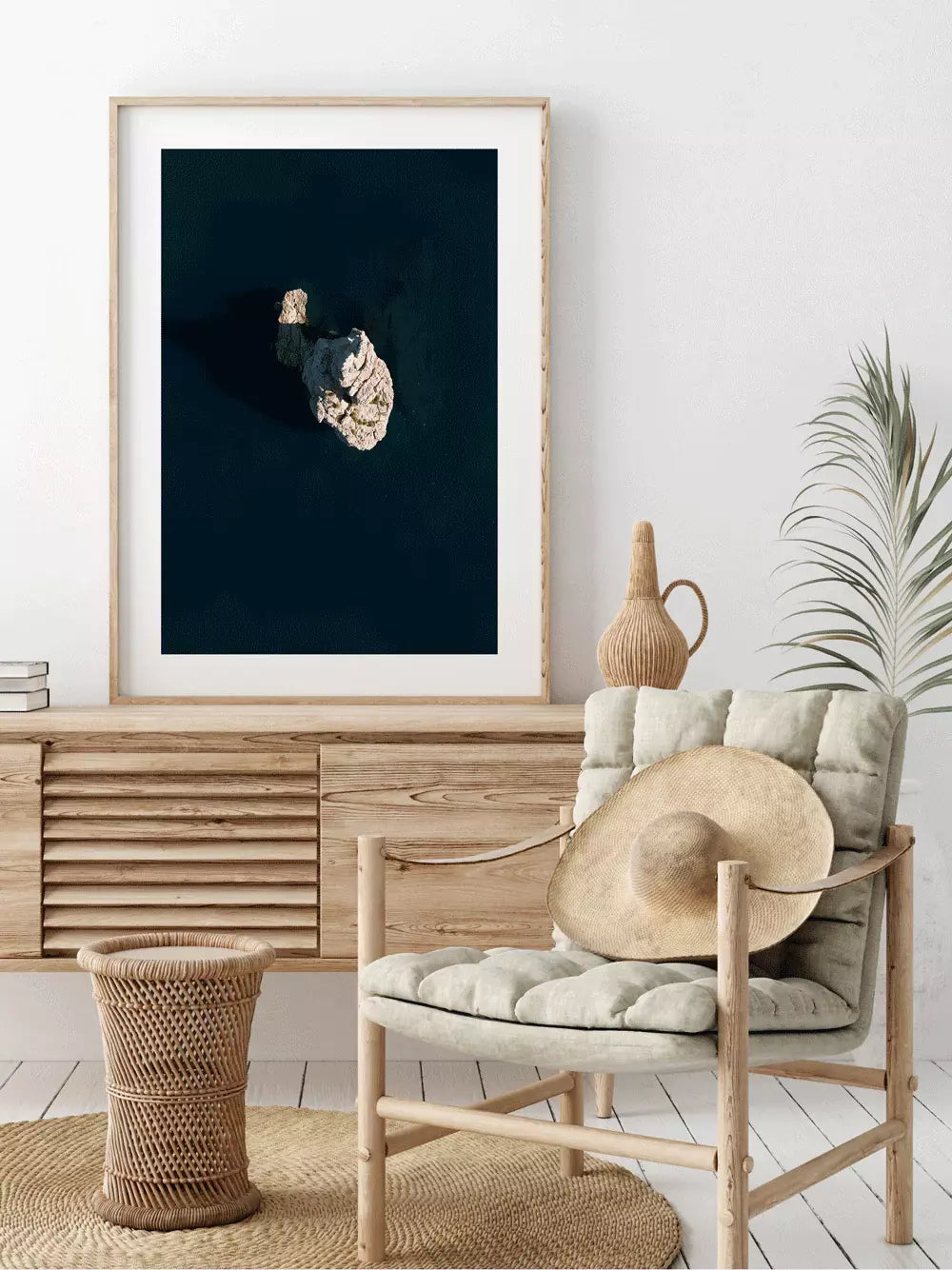 Ocean Rock Benirras Print Ibiza Spanien, Wandbild Fotografe