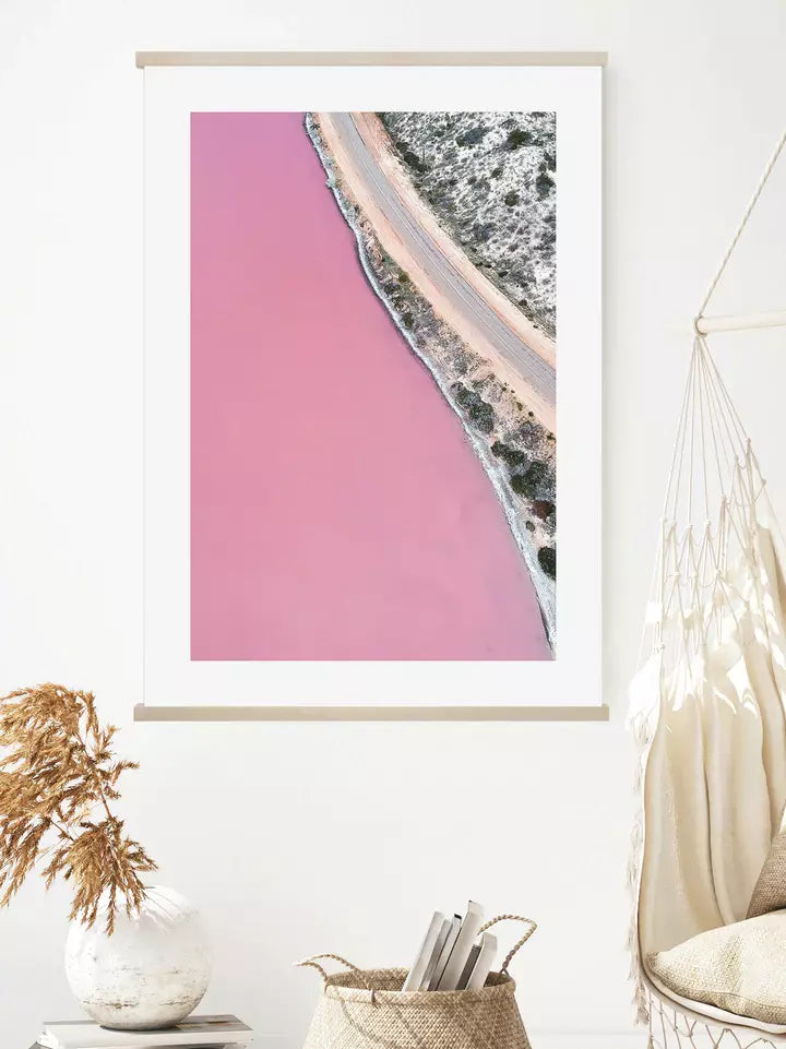 Pink Lake Road, Australien Wandbild