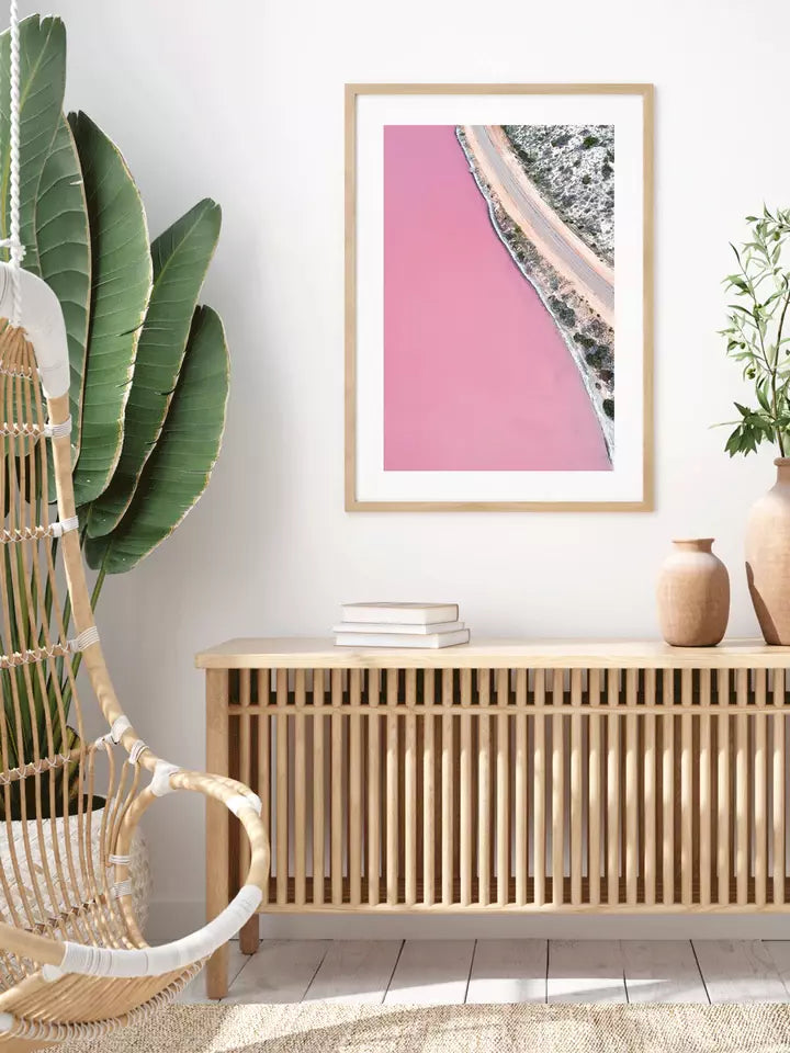 Pink Lake Road, Australien Wandbild