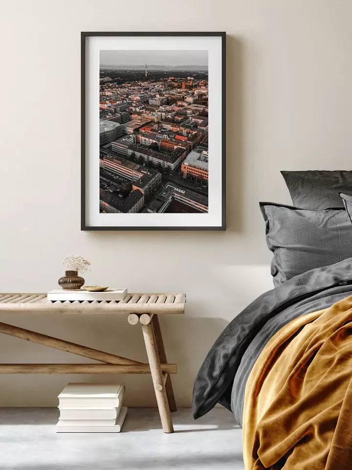 Quadratestadt Mannheim Deutschland, Wandbild Fotografie