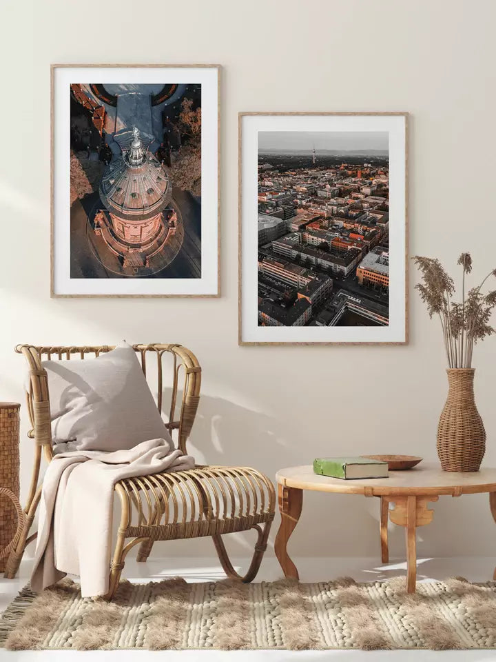 Quadratestadt Mannheim Deutschland, Wandbild Fotografie