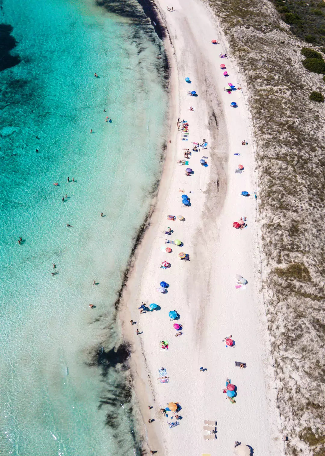 Sommer Strand Meer Balearen Ibiza Spanien, Wandbild Fotografie