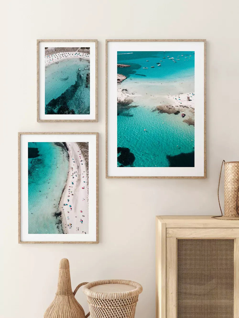 Sommer Strand Meer Balearen Ibiza Spanien, Wandbild Fotografie