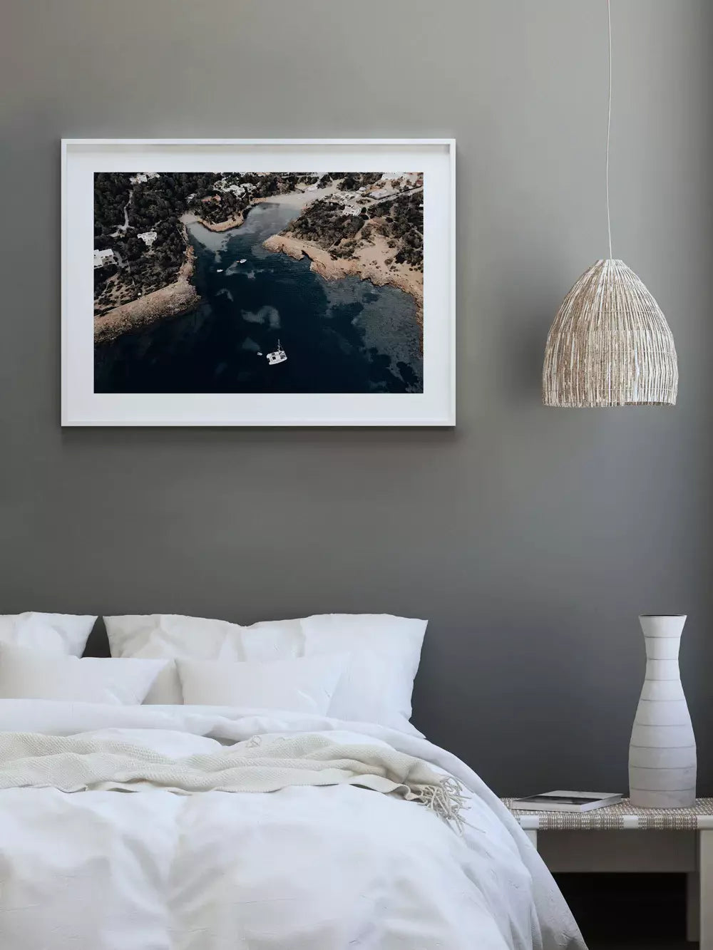 Spanien Wandbild, Sonnenuntergang Küste Balearen Ibiza Fotografie