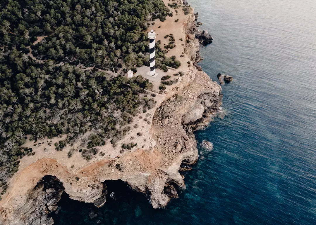 Spanien Wandbild, Leuchtturm Ibiza Fotografie