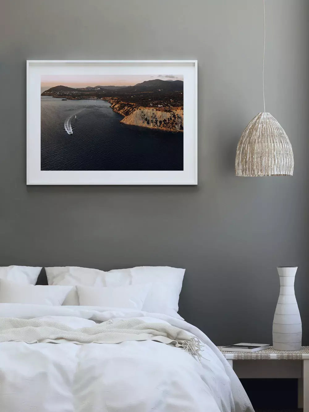 Spanien Wandbild, Sunset Meer Es Vedrà Balearen Ibiza Fotografie