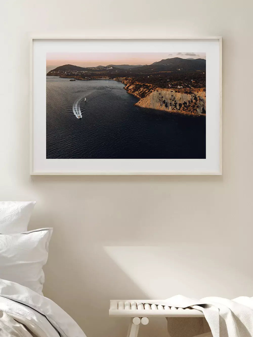 Spanien Wandbild, Sunset Meer Es Vedrà Balearen Ibiza Fotografie