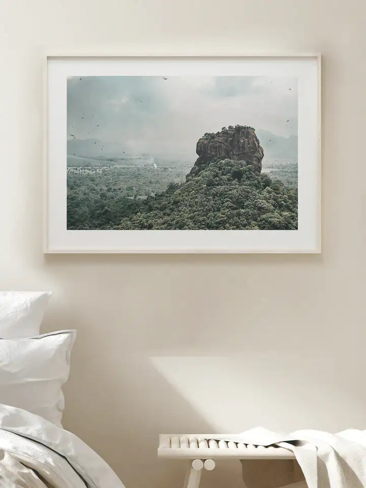 Sri Lanka Wandbild, Löwen Felsen Fotografie