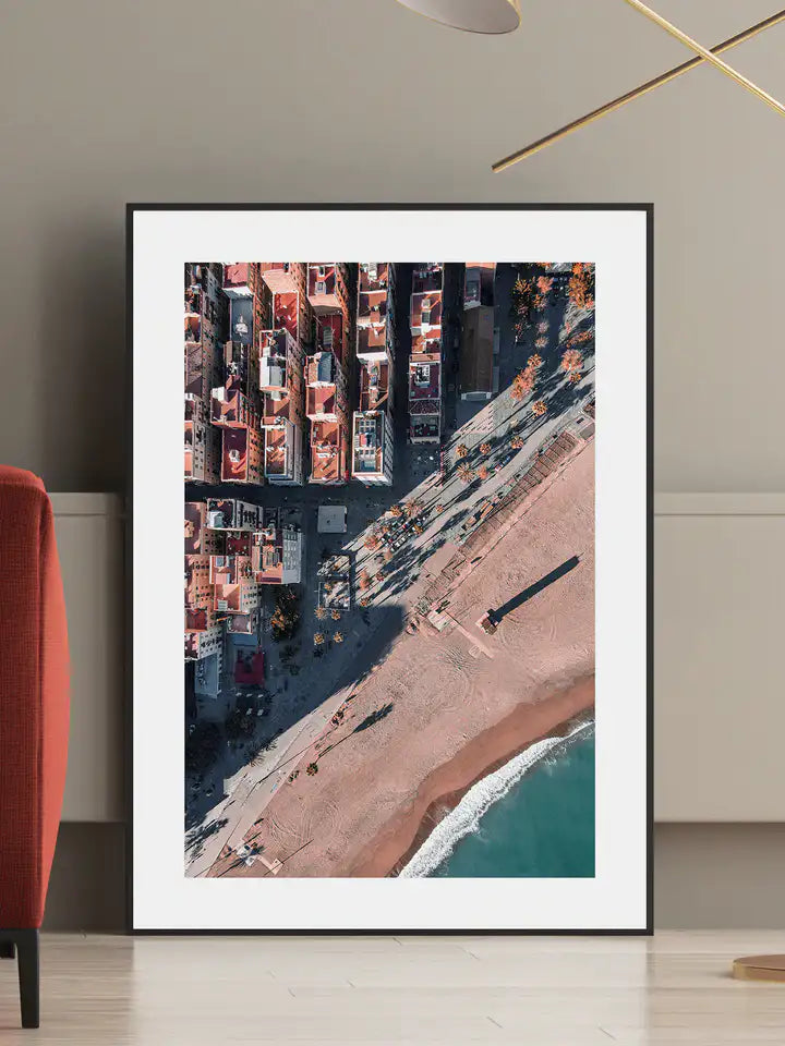 Strand Barcelona, Spanien Wandbild