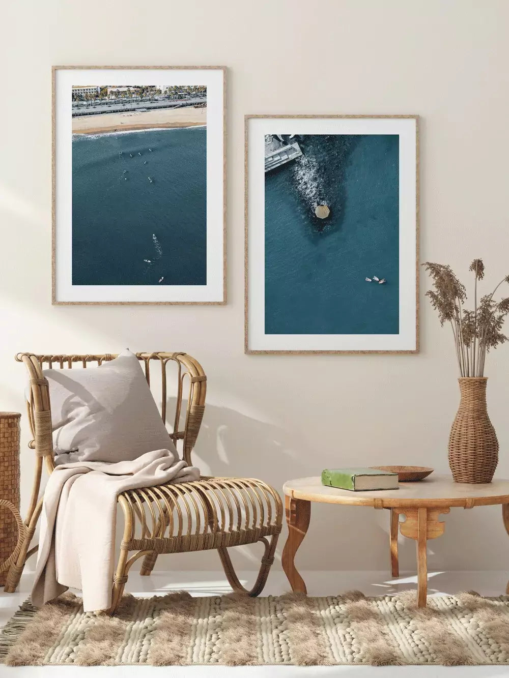 Surfer am Playa Barcelona, Spanien Wandbild