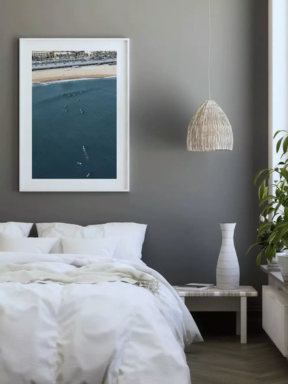 Surfer am Playa Barcelona, Spanien Wandbild