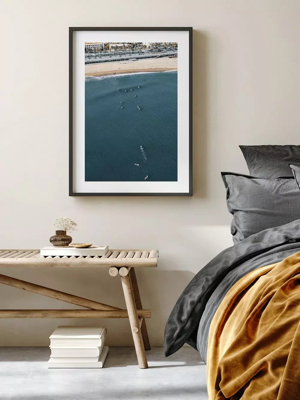 Surfer am Playa Barcelona, Spanien Wandbild