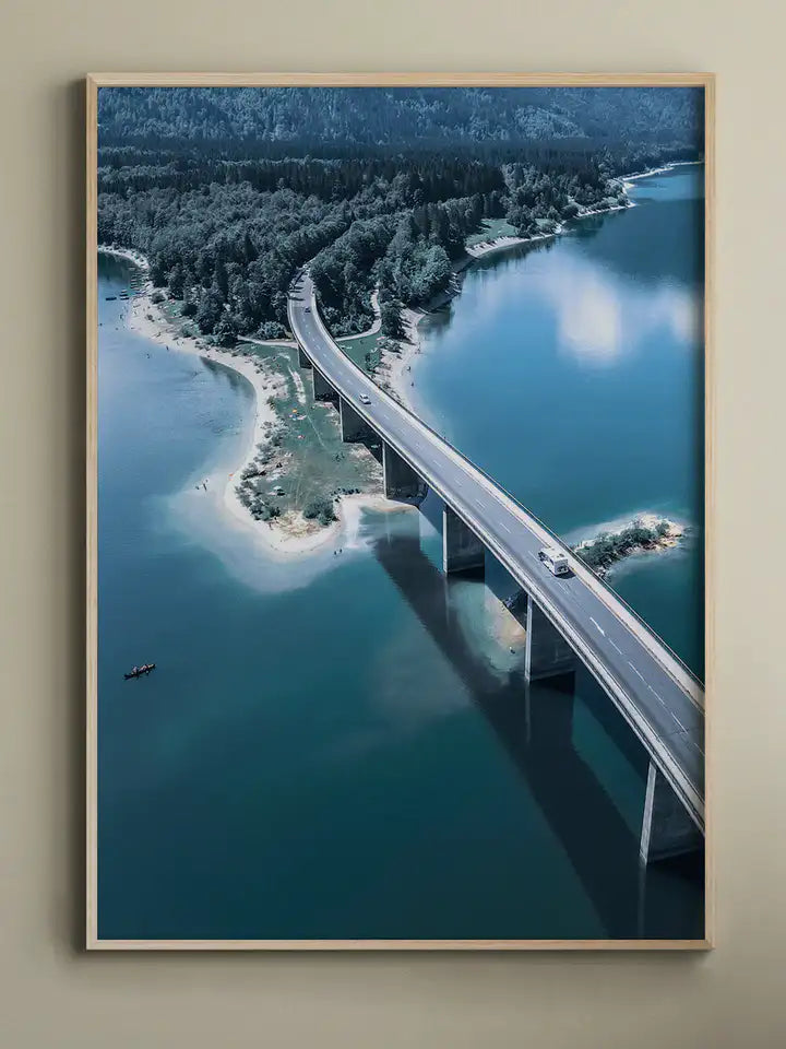 Sylvensteinsee Bayern, Deutschland Wandbild