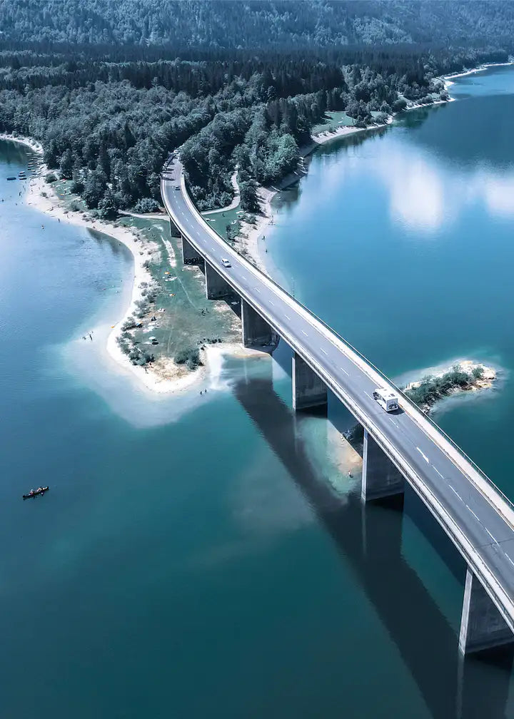 Sylvensteinsee Bayern, Deutschland Wandbild