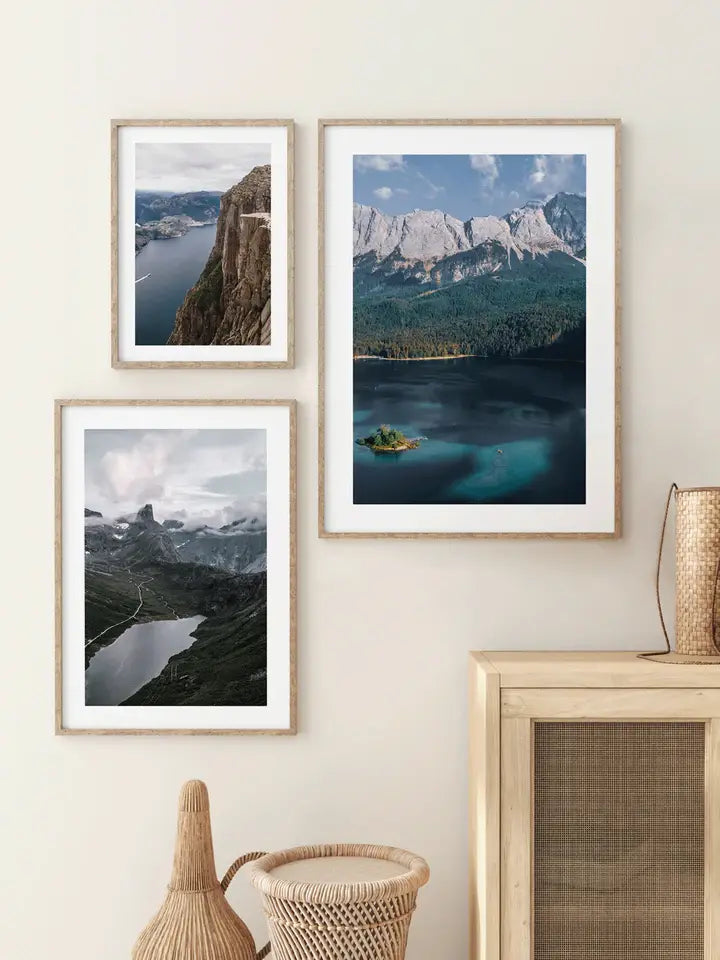 Zugspitze Wandbild Eibsee, Deutschland Fotografie