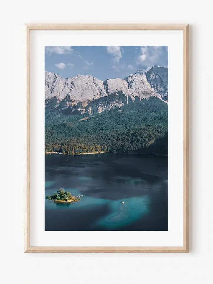 Zugspitze Wandbild Eibsee, Deutschland Fotografie