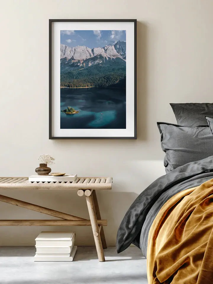 Zugspitze Wandbild Eibsee, Deutschland Fotografie